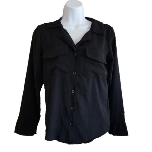 huimeizi Tops - 5/$25 Huimeizi Black long sleeve button up shirt